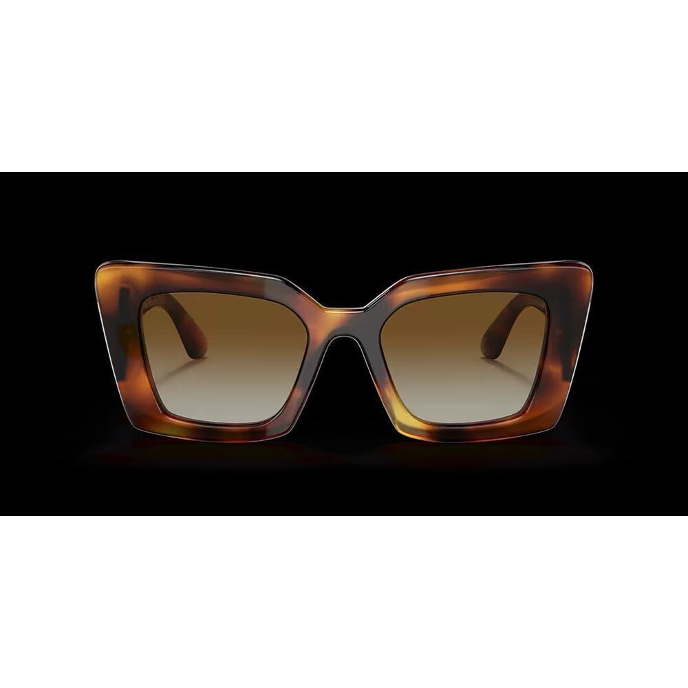Burberry Daisy Light Havana Brown Tortoise‎ Polarized Logo Sunglasses 51mm Italy - Picture 2 of 15